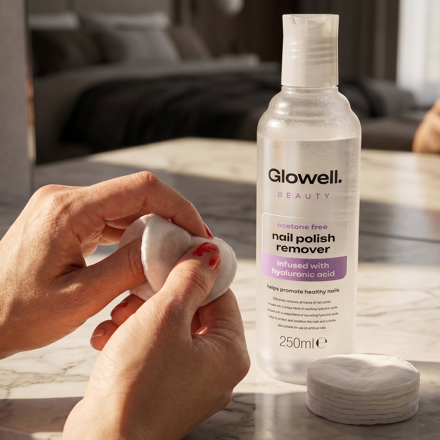 Glowell Nail Polish Remover - Acetone Free