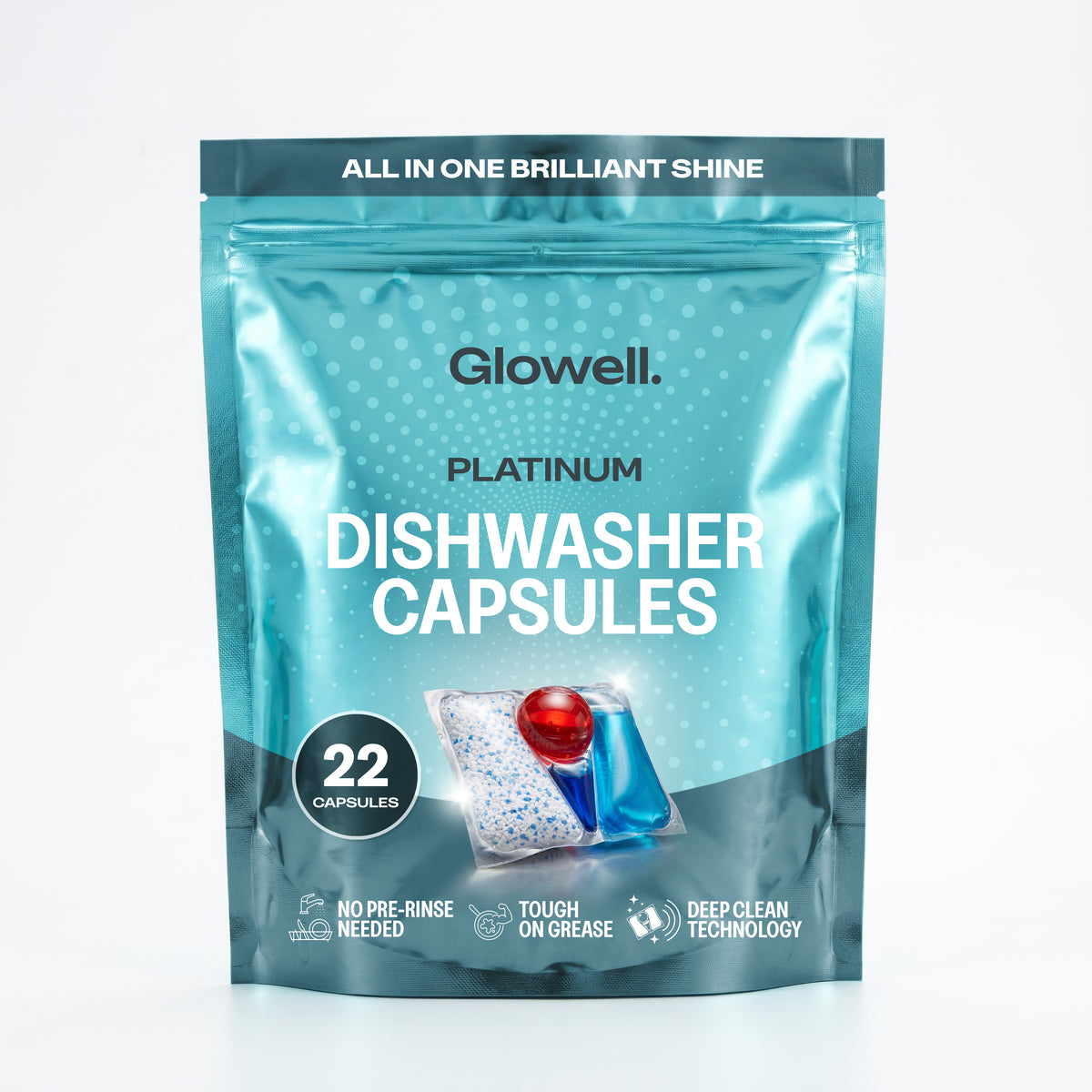 Glowell Platinum Dishwasher Capsules